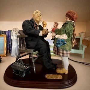 Norman Rockwell Clothtique Doc and Doll Art Sculpture 3055